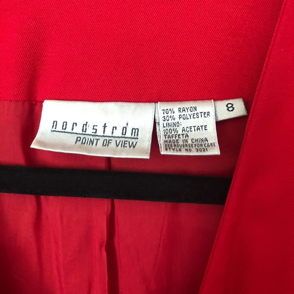 Vintage Nordstrom Blazer Tuxedo Dress Sz 8 - Picture 6 of 8
